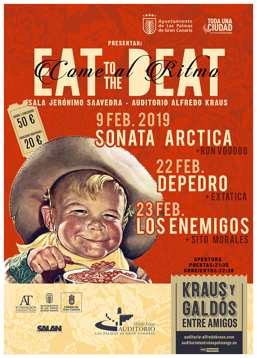 El rock vuelve a vibrar en el Auditorio Alfredo Kraus con el cartel de ‘Eat to the beat’ post thumbnail image